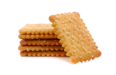 Cracker isolated on white