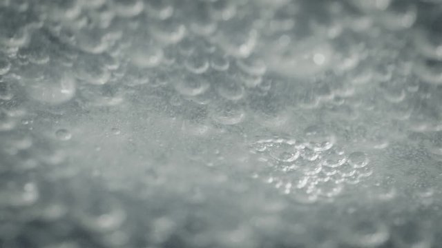 Bubbles in water jumping around