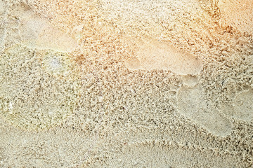 beautiful pattern on the sea sand on nature background