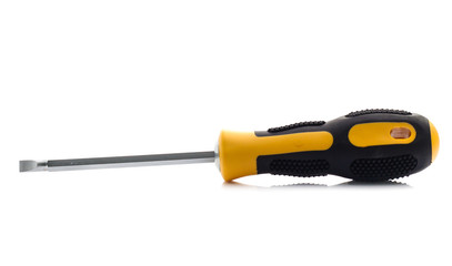 Screwdriver on isolated white background