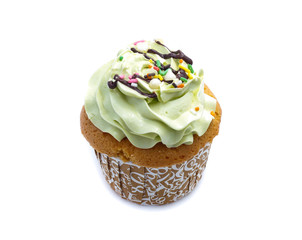 cupcakes isolated on white