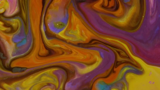 3840x2160 25Fps.Very Nice Ink Abstract Psychedelic Paint Liquid Motion Background Texture 4k Video.