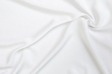 White fabric background, blank white waving fabric background