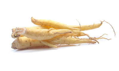 Ginseng isolated on the white background