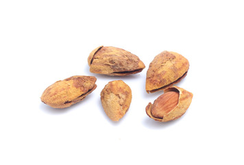 Almond isolated on white background