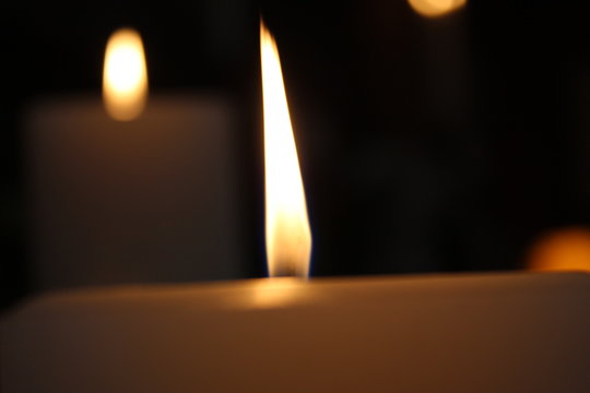 burning flame - candle