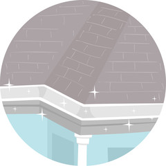 Household Chores Empty Out Gutter Illustration