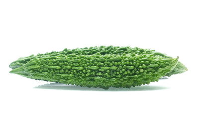 Bitter gourd on white background