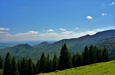 TransBucegi road from Bucegi mountains
