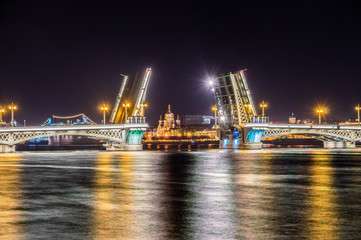 The bridge at Saint Peterburg