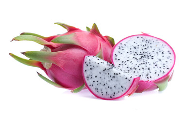 Dragon fruit isolated on white background