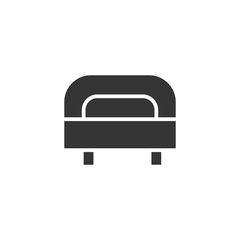 Bed icon. Single bad. New trendy bed vector illustration symbol. eps file.