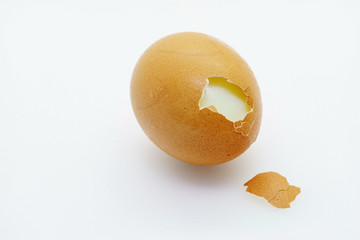 egg shell isolated on white background