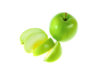 green apple isolated