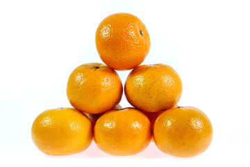 orange fruit isolated on white