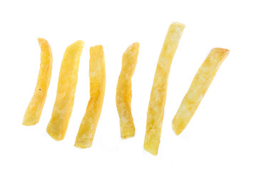 french fried isolated on white