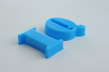 IQ word on white backdrop. Business and Idea