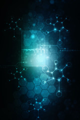 2D illustration medical structure background