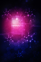 2D illustration medical structure background