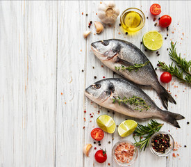 Fresh fish dorado