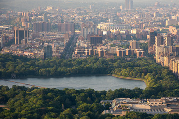 Vista aérea del Central Park en Nueva York desde el Top of The Rock