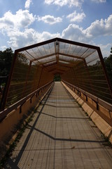 Beautiful Designed Fenced bridge over a road