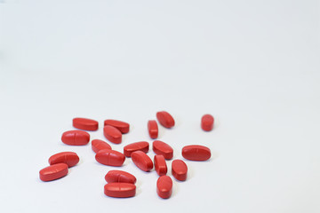 Medicine on a white background