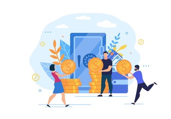 Informative Poster Investment Fund Cartoon Flat.