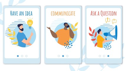 Set Informational Poster have in Idea Lettering. 