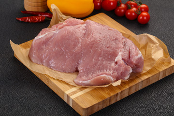 Raw pork meat