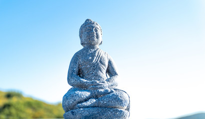 Buddha shows peaceful meditation peace of mind
