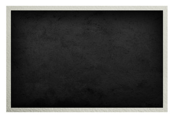 Old photo frame isolated on white. Vintage paper