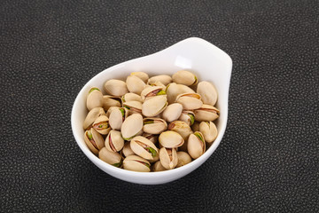 Pistachio nuts heap