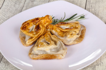 Georgian cuisine - khinkali with meat