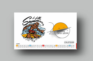 Happy new year 2020 Calenda -  New Year Holiday design elements for holiday cards