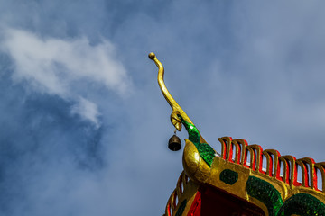 Lahan Temple, Bang Bua Thong, with the main Buddha image in the chapel is the Sukhothai Art Buddha image.