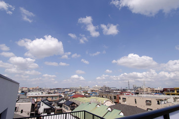 合成用雲と空の写真