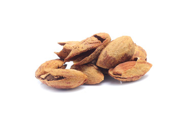 Almond isolated on white background