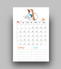 Happy new year 2020 Calendar - New Year Holiday design elements for holiday cards