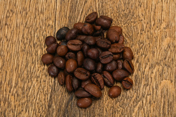Roasted coffee beans for cooking