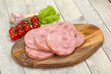 Natural ham made from pork