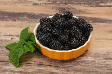 Sweet tasty ripe Blackberry heap