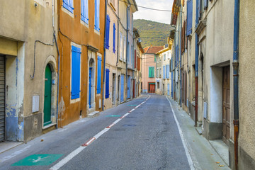 Street in French rural village
