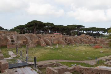 Gym in the Baths of Neptune, Ostia Antica, Province of Rome, Lazio, Italy.