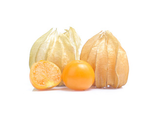 Physalis ,cape gooseberry isolated on white