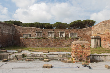 Fototapeta na wymiar Ostia Antica, Province of Rome, Lazio, Italy.