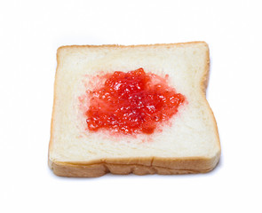 sliced bread isolated on white background