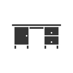 Office table icon. New trendy office table vector illustration symbol. eps file.