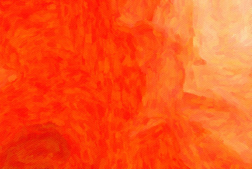 Large watercolor paint strokes on canvas. Simple modern art drawing. Multicolored background in oil painting style. Energy of bright colors. Hand made acrylic abstraction. Surreal impressionism print.