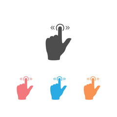 Fototapeta premium Slide icon set gesture on white. Vector isolated